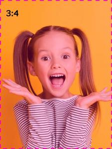 Young girl grinning with excitement